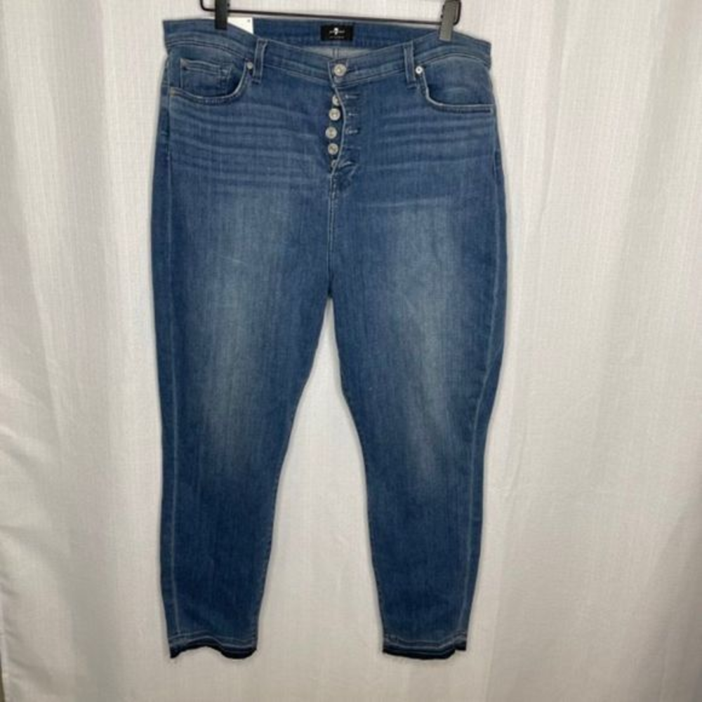 7 For All Mankind‎ High Waist Ankle Skinny Jeans